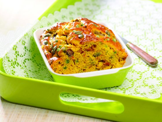 Cake aux légumes et au curry