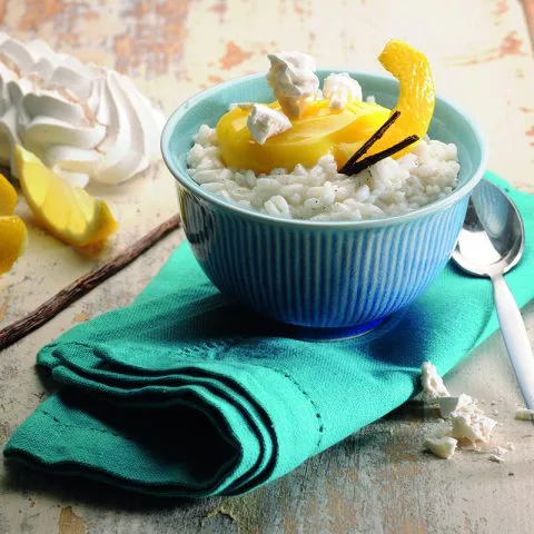 Cocotte de riz au lait et crémeux au citron