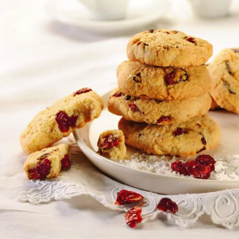 Cookies cranberries et coco