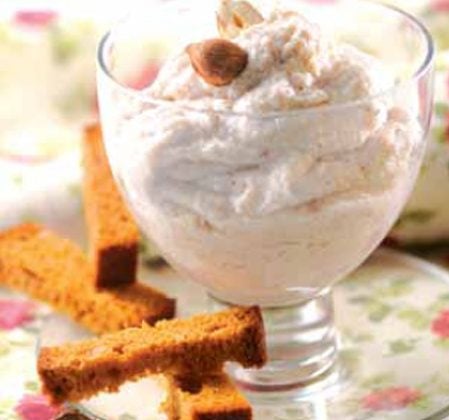 Crème pralinette au miel et pain d’épices