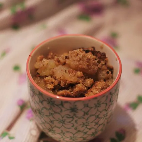 Crumble sans gluten aux fruits d'automne