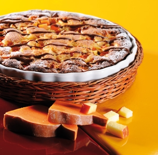 Gâteau pom’potimarron façon tarte nappée au chocolat