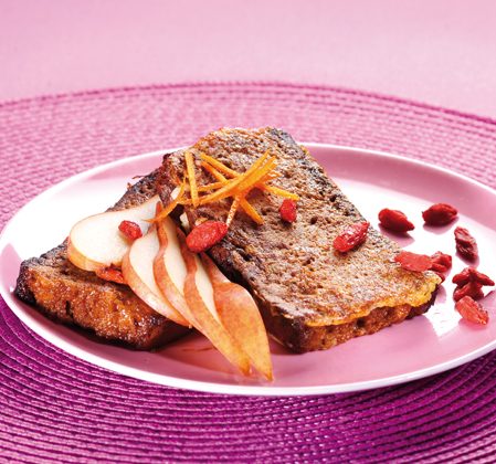 Pain perdu de pain d’épices parfumé à l’orange