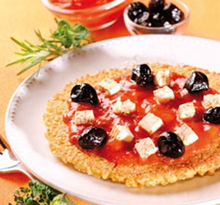 Pizza de millet à la poële
