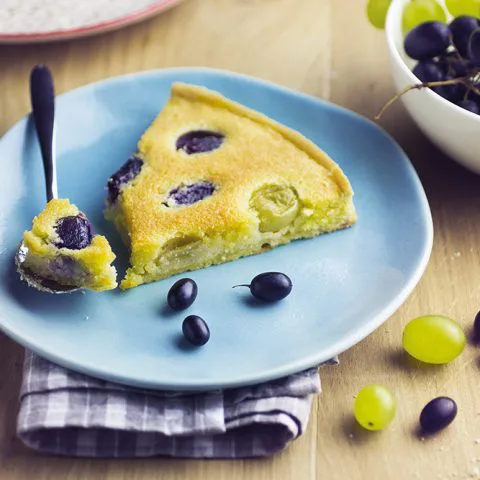 Tarte à la crème d'amandes et aux raisins