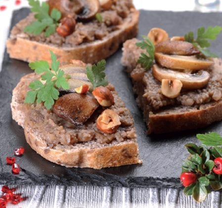 Tartinade forestière aux champignons shiitake