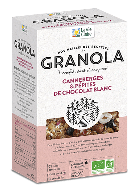 Cookies bio au Granola canneberges et chocolat blanc