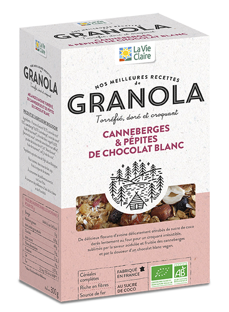 Cookies bio au Granola canneberges et chocolat blanc