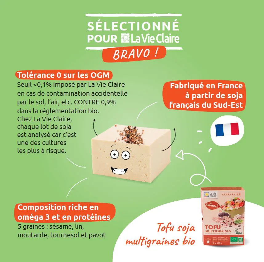 tofu multigraine bio la vie claire