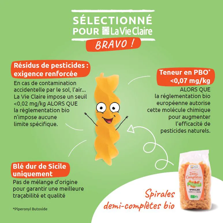 pâte spirale bio La Vie Claire