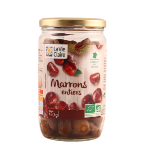 Marrons entiers bio au naturel