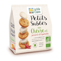 Petits sablés au chèvre et piment d’espelette bio