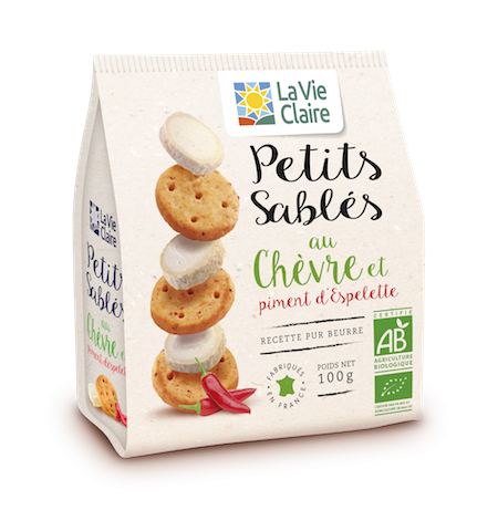 Petits sablés au chèvre et piment d’espelette bio