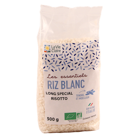 Riz long blanc spécial risotto bio