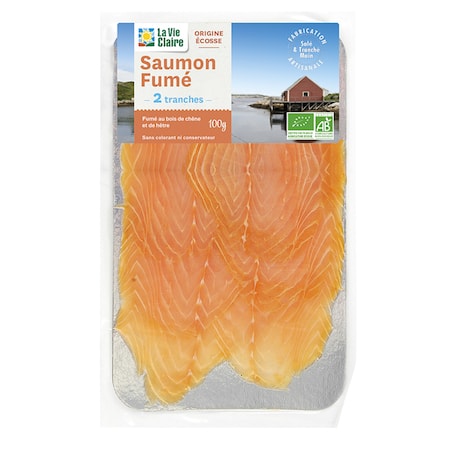 Saumon fumé bio 2 tranches