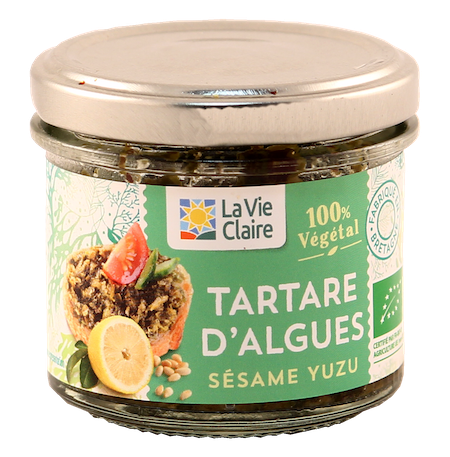 Tartare d’algues au sésame et yuzu bio