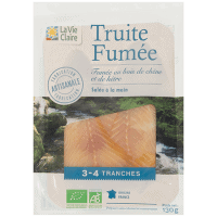 Truite blanche fumée bio 3-4 tranches
