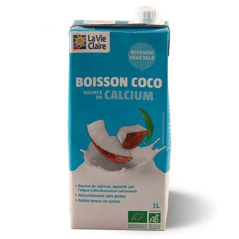 Boisson lait coco calcium