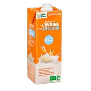 Boisson à l'avoine calcium