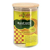 bocal en verre 0.8 litres Ah table