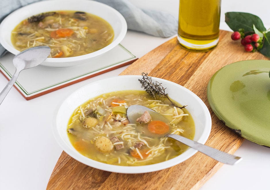 Soupe Vermicelle Bouillon Boeuf