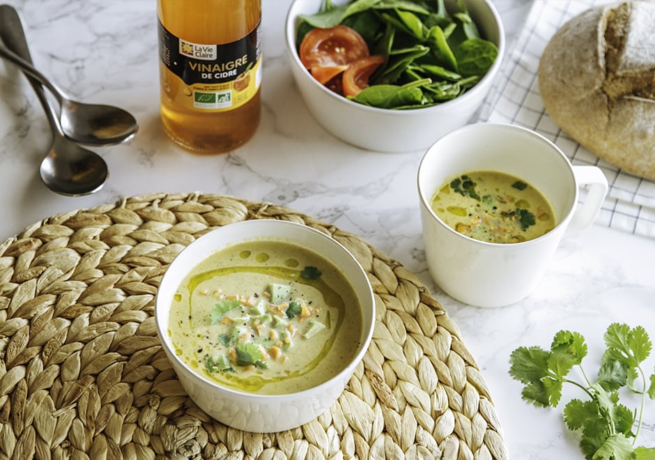 Gaspacho au melon La Vie Claire