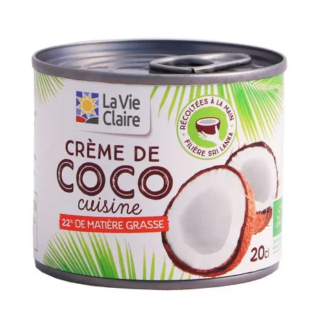 Crème de coco bio La Vie Claire