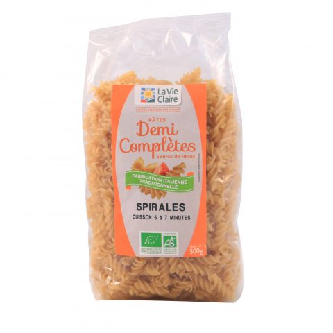 Pâtes demi-complètes bio La Vie Claire