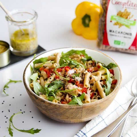 Salade de pâtes complètes au thon