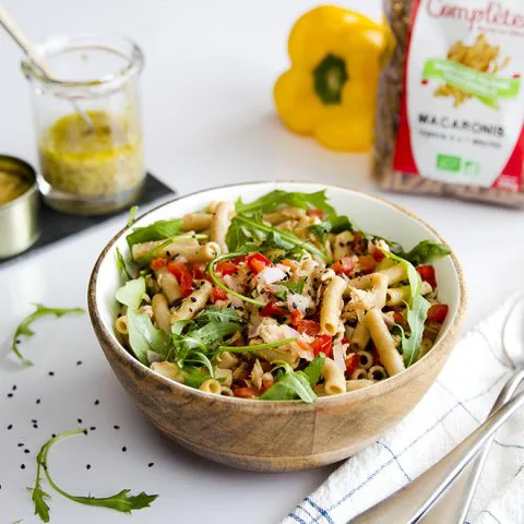 Salade de pâtes complètes au thon