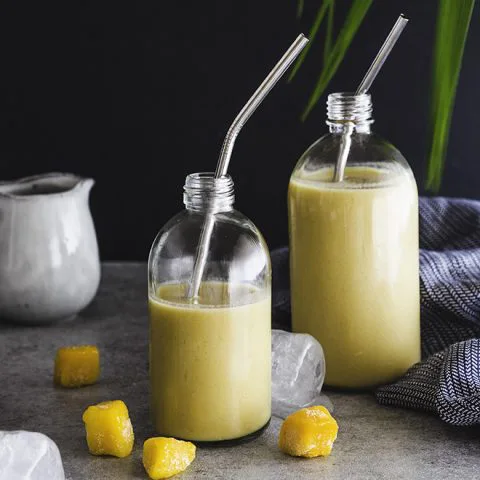 Lassi Mangue au lait d’amande 1