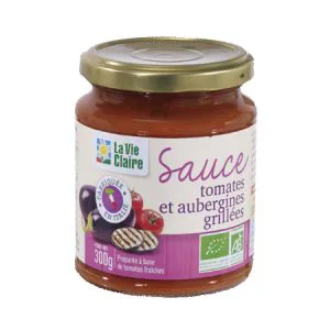 Sauce tomate et aubergines grillées bio