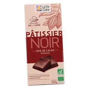 Chocolat noir pâtissier bio