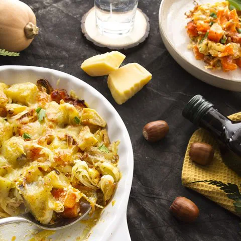 Gratin de potimarron au Comté