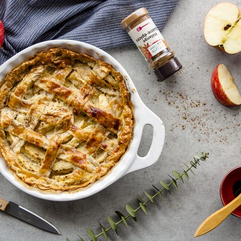 Tarte aux pommes et caramel au beurre salé