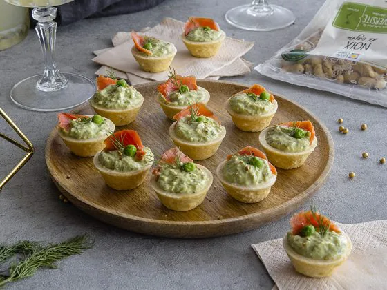 Recette de Petites bouchées apéritives au saumon