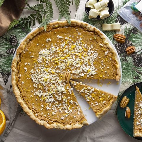 Tarte au potiron, cannelle et noix de pécan