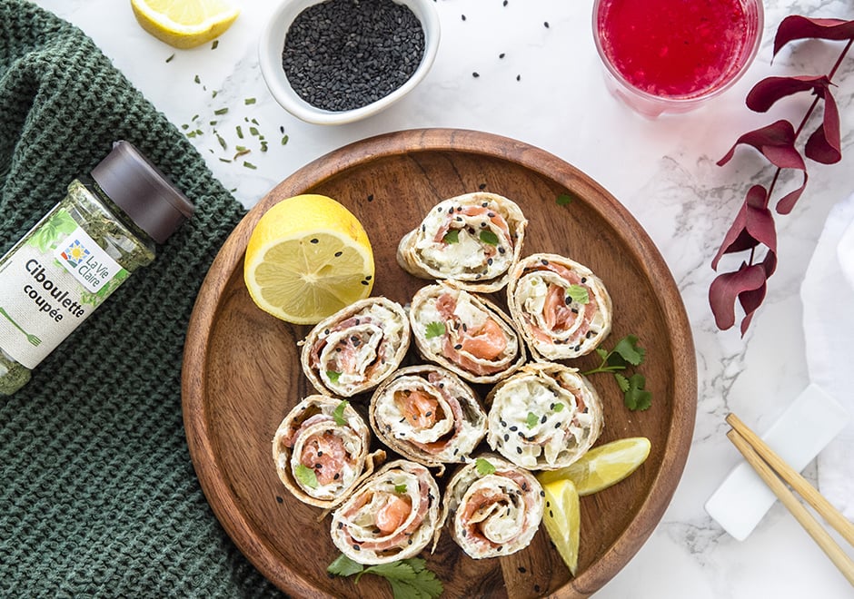 Galette Oceane Au Saumon Fume Et Fenouil Facon Maki La Vie Claire
