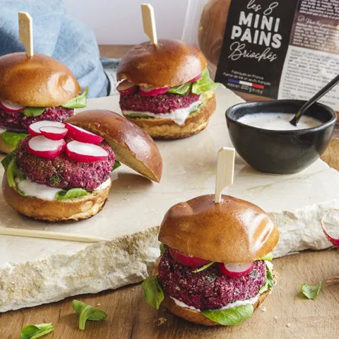 Minis burgers végétariens