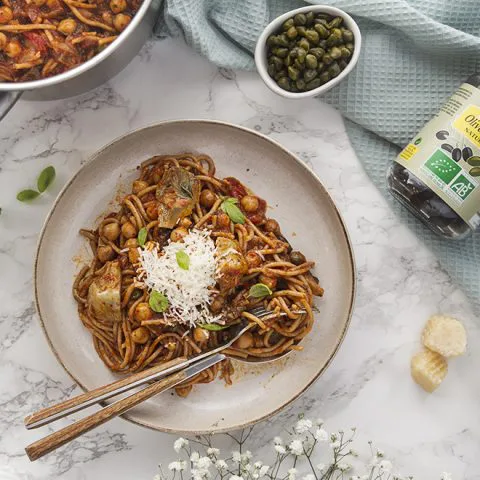 One pot pasta alla puttanesca