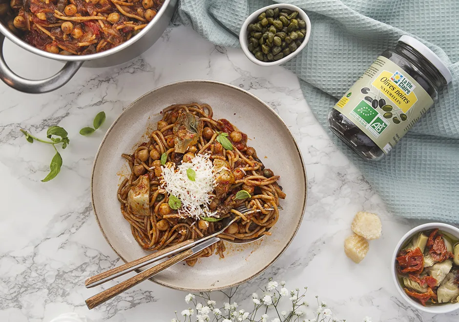 One pot pasta alla puttanesca