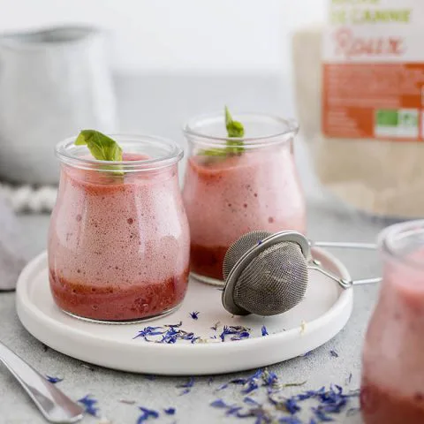 mousse vegan fraises