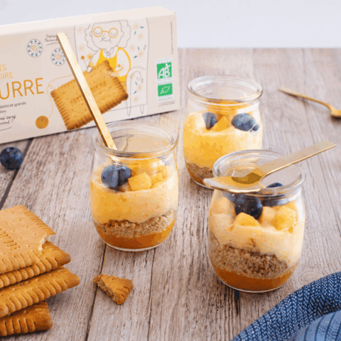 Verrines de mousse de pêche - new pack