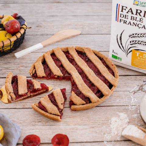 Tarte aux prunes rouges - new pack