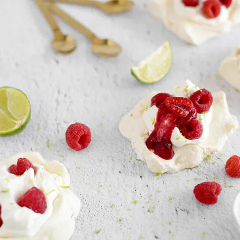 pavlovas aux framboises