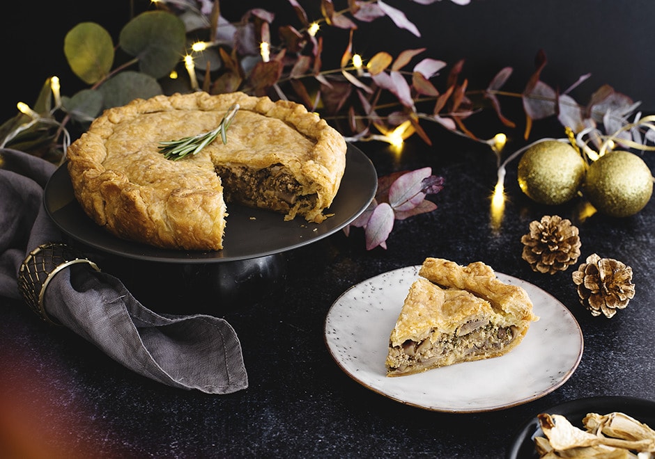 Tourte à la pleurote, châtaignes et tofu fumé 6