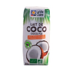  Lait coco cuisine bio