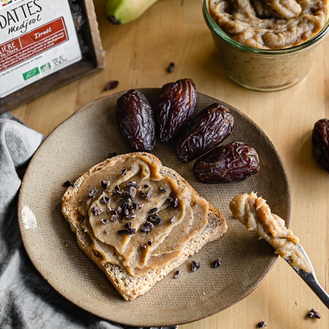 Pâte à tartiner bananes et dattes