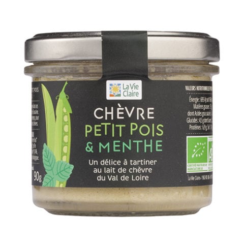 chèvre petit pois et menthe