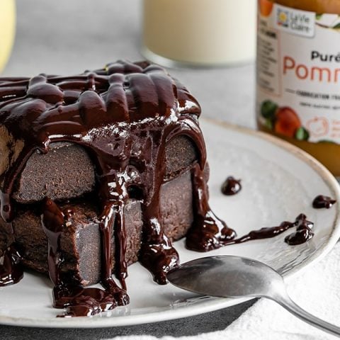 Fondant au chocolat à la compote de pommes 1